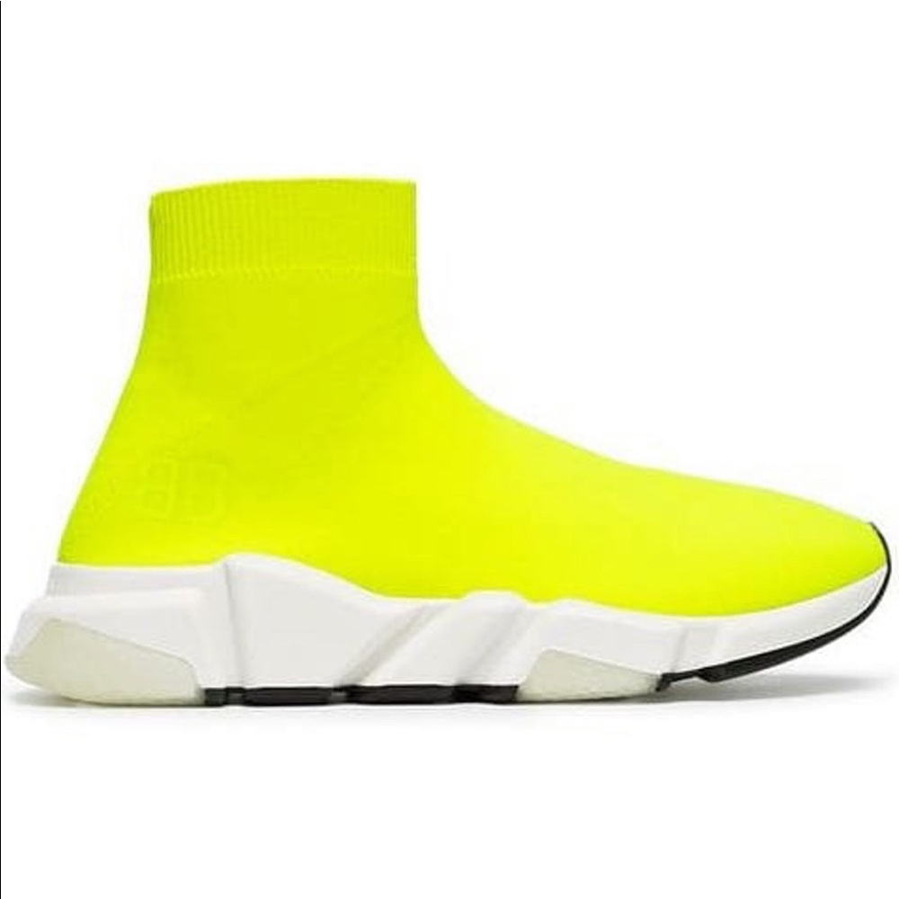 Authentic Neon Balenciaga Sock Sneaker
